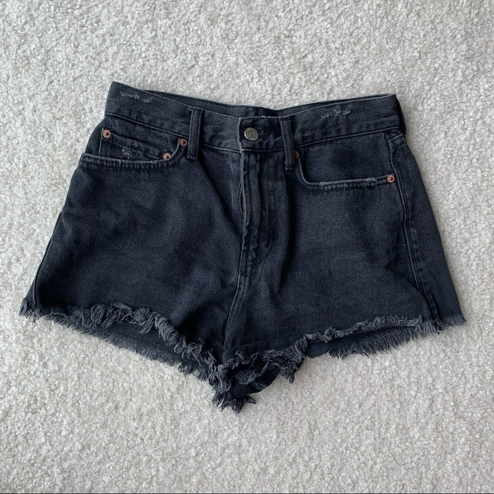 URBAN OUTFITTERS BDG Black High Rise Denim Shorts